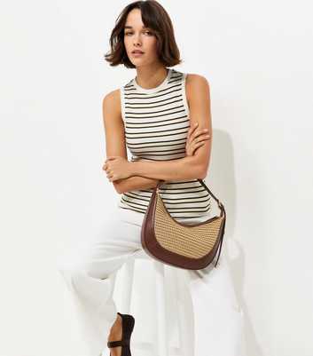 Yellow Striped Cotton Rich Ribbed Tank Top