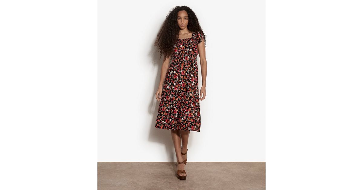 lace midi dress wedding guest Ever-Pretty Plus Size Ruffled V-Neck A-Line Midi Dress for Evening Formal