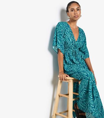 cameron blake dresses Zahara Slip Dress (Brown Zebra), L main image 0