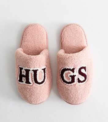 Pink Borg Hugs Logo Mule Slippers