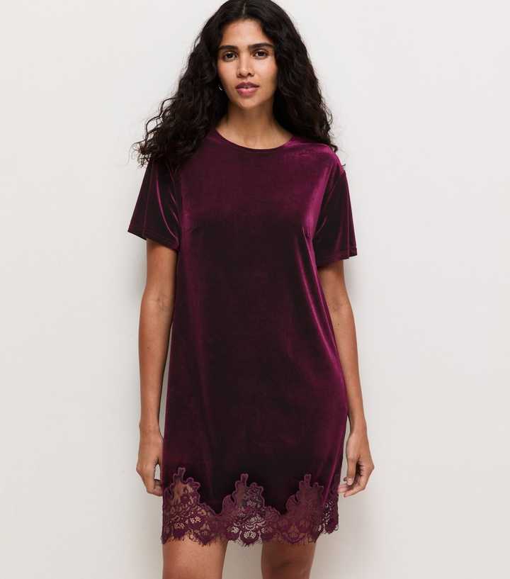 burgundy dress silver shoes Dark Velvet Lace Trim T-Shirt Mini Burgundy sequin XS-4XB:XS style_backless Kraft, Dressing, 16 oz,