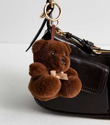 Brown Plush Teddy Bear Bag Charm