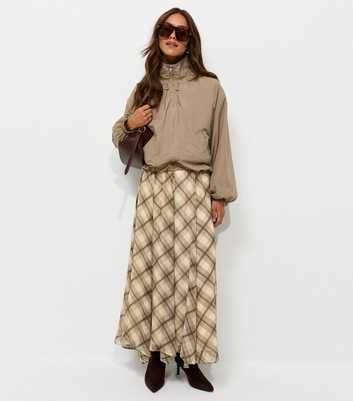 Petite Cream Handkerchief Hem Chiffon Midi Skirt