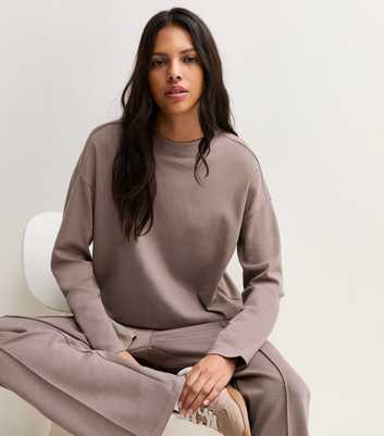Mink Premium Heavyweight Cotton Long Sleeve Skater T-Shirt