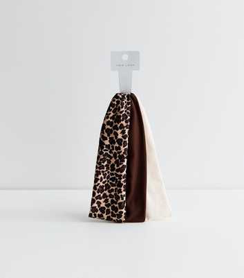 Pack Of 3 Brown Leopard Print Stretch Headbands