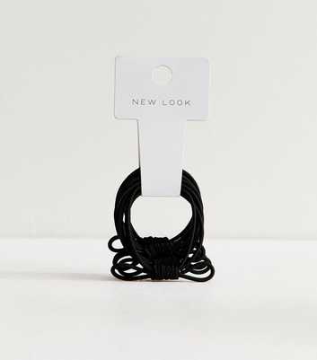 Black Pack of 5 Bow Pony Hair Bands