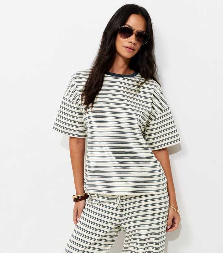 Blue Soft Touch Striped T-Shirt 