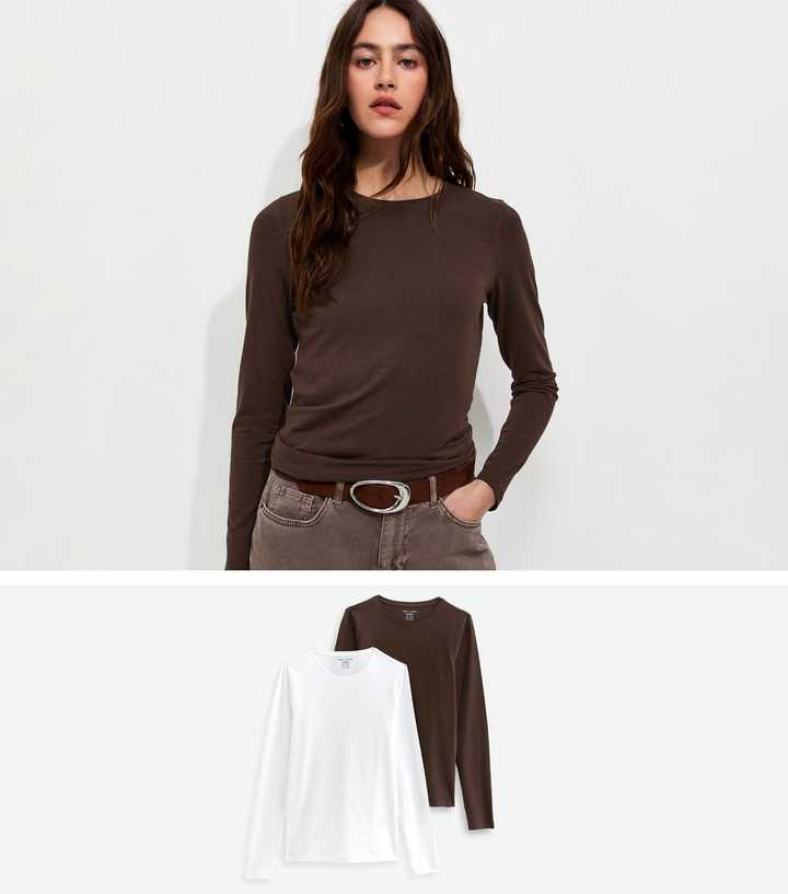 Aw26 Pack Of 2 Li Long Sleeve Crew