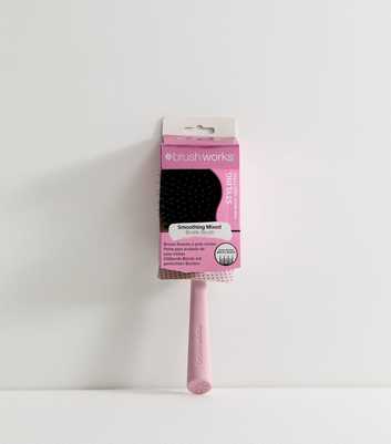 Brushworks Light Pink Smoothing Mixed Bristle Hairbrush