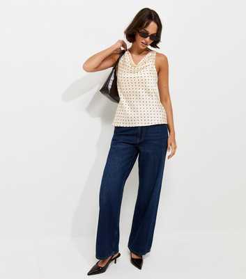 White Satin Polka Dot Cowl Neck Top