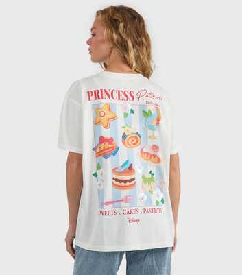 Skinnydip White Disney Princess Patisserie Print T-shirt