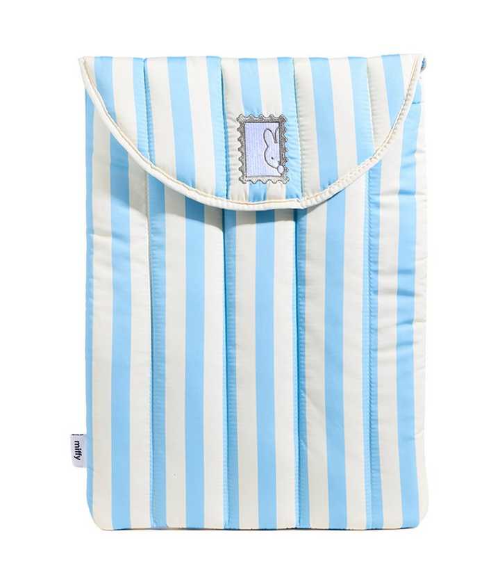 Skinnydip Blue Striped Embroidered Miffy Laptop Sleeve