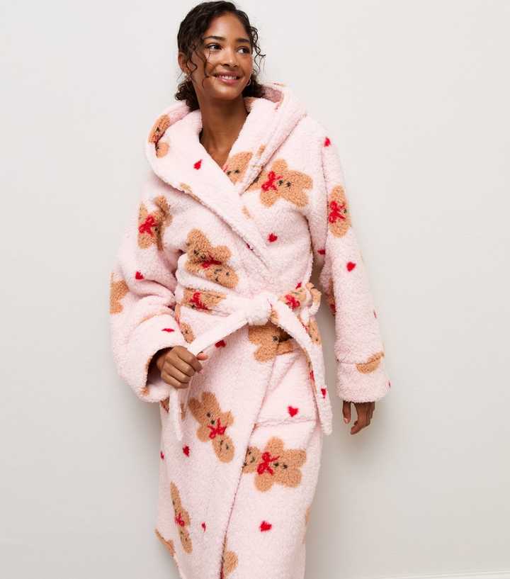 Pink Gingerbread Double Borg Texture Robe