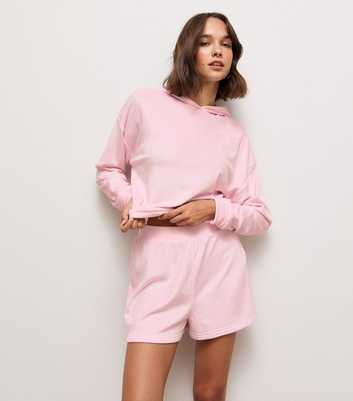 Light Pink Velour Shorts