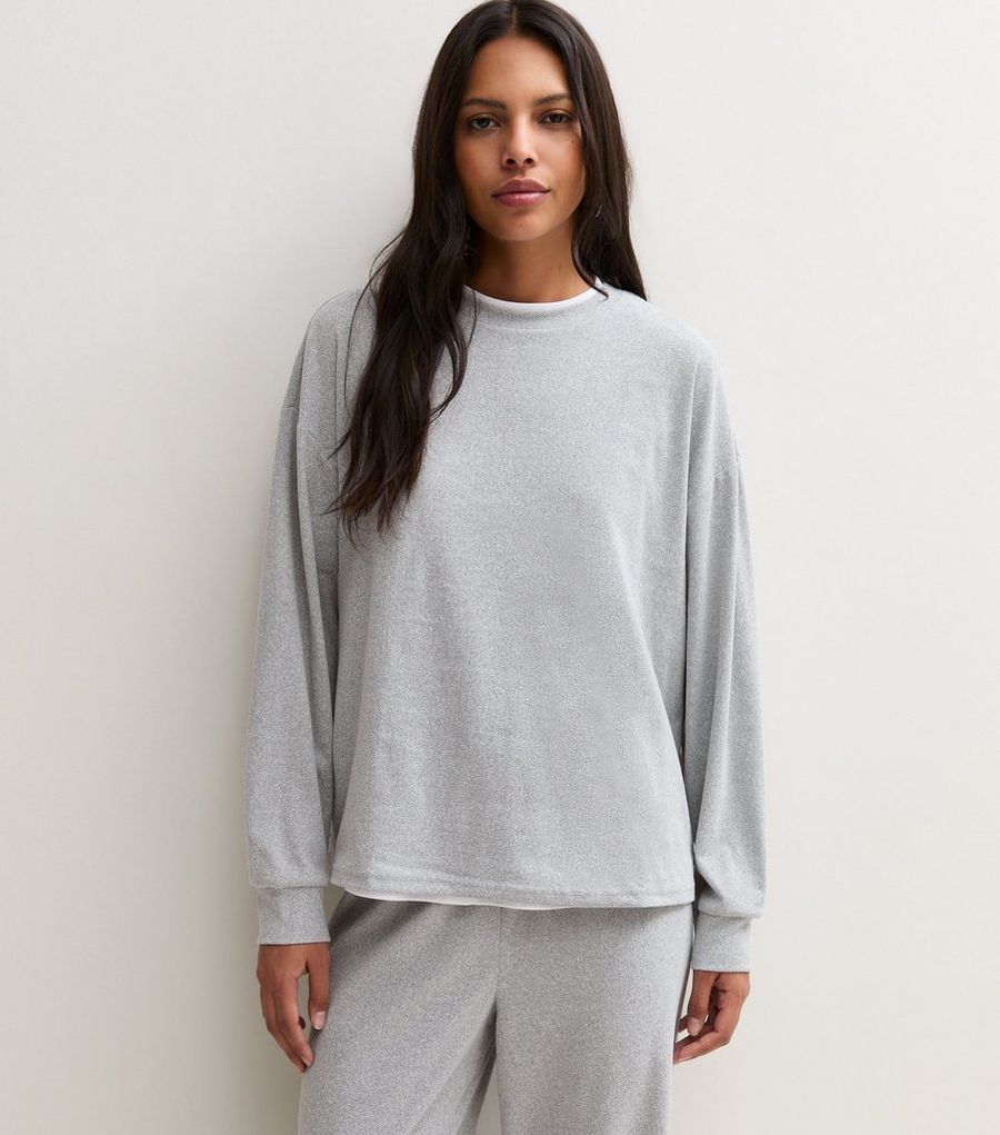 Grey Marl Relaxed Sweatshirt