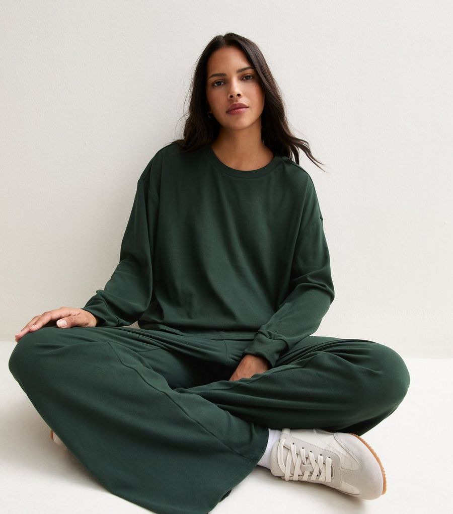 Dark Green Relaxed Sweatshirt — photo 1 of 1