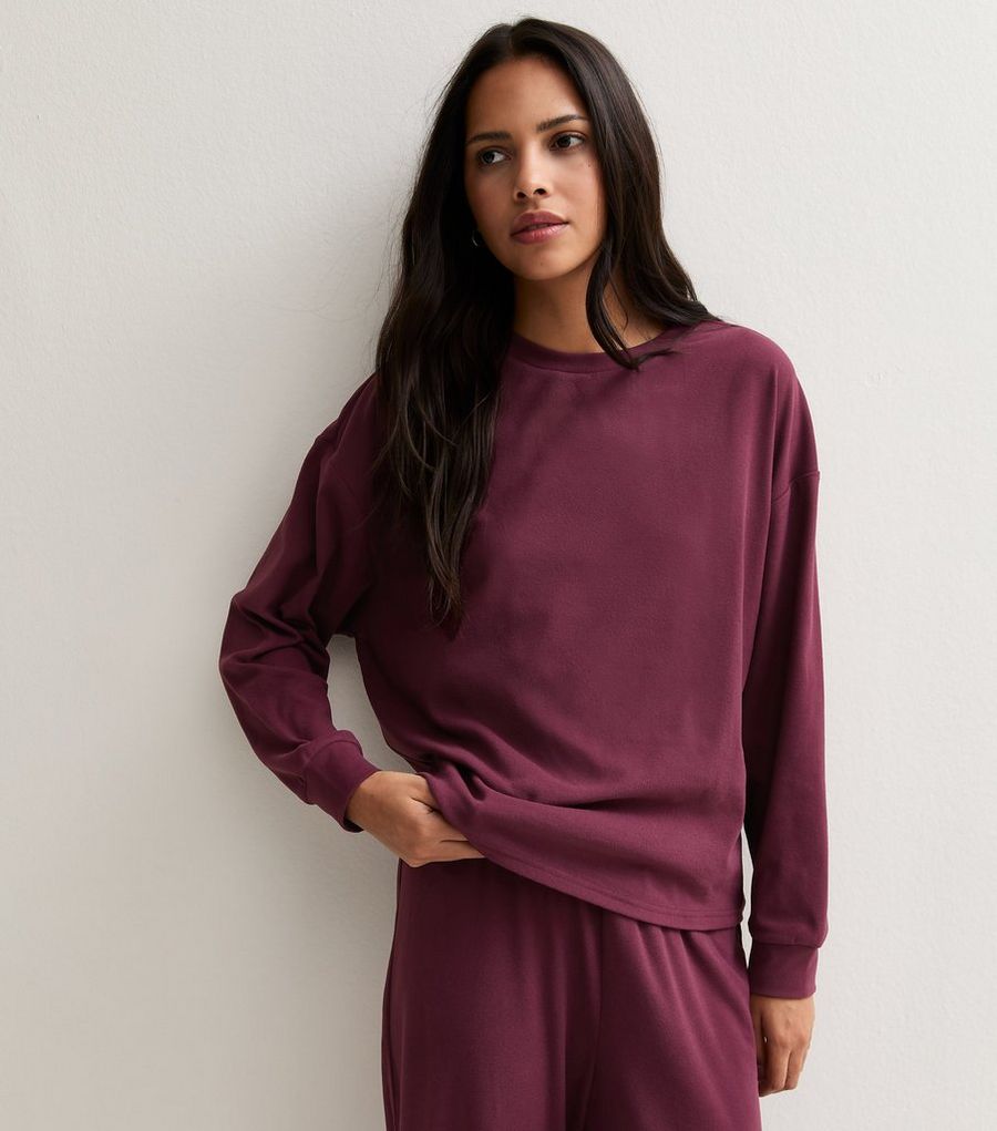 Burgundy Relaxed Sweatshirt