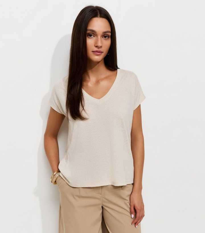 Stone Texture V-Neck T-Shirt