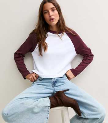 Premium Red Heavyweight Cotton Raglan Sleeve Top