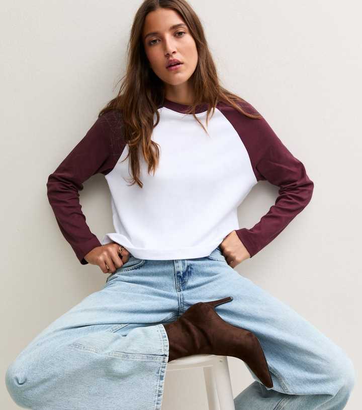Premium Red Heavyweight Cotton Raglan Sleeve Top