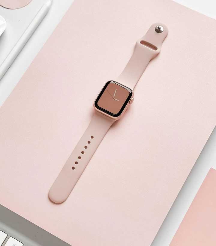 Coconut Lane Light Pink Silicone Apple Watch Strap