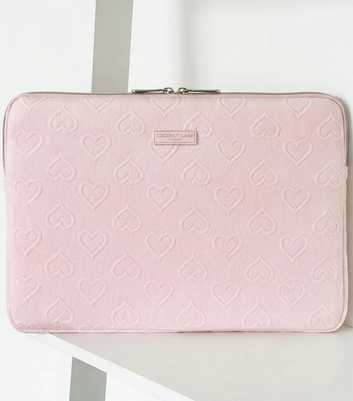 Coconut Lane Pink Heart Laptop Sleeve
