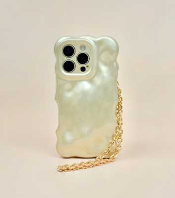 Coconut Lane Gold Tone Chain Phone Strap