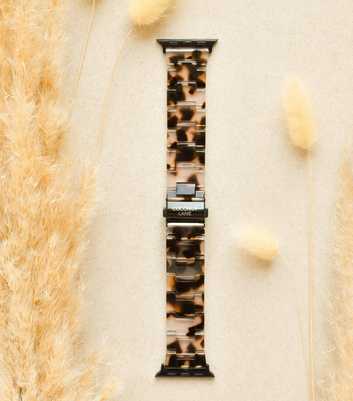 Coconut Lane Off White Tortoiseshell Effect Apple Watch Strap