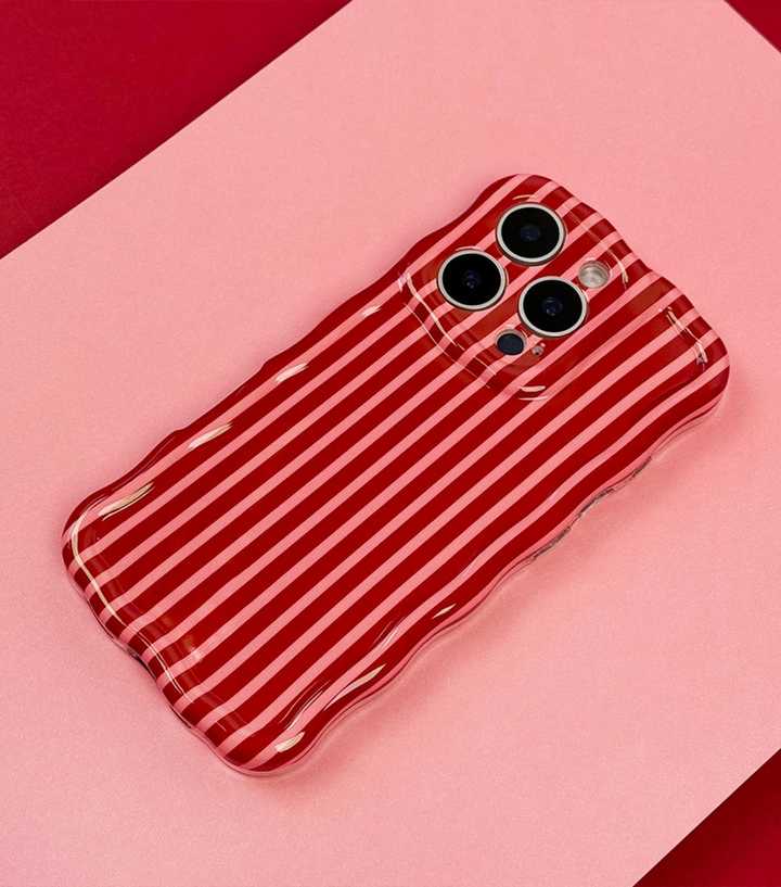 Coconut Lane Red Stripes Wavy Phone Case | New Look Coconut Lane Red Stripes Wavy Phone Case | New Look