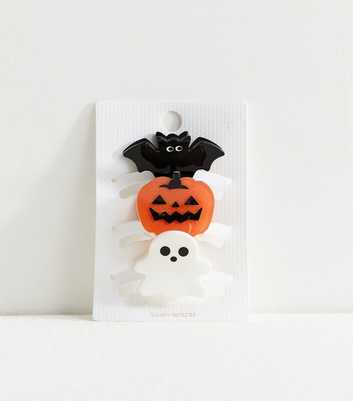 Pack Of 3 Multicolour Halloween Hair Claw Clips