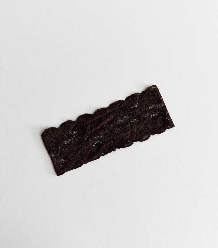 Dark Brown Lace Headband