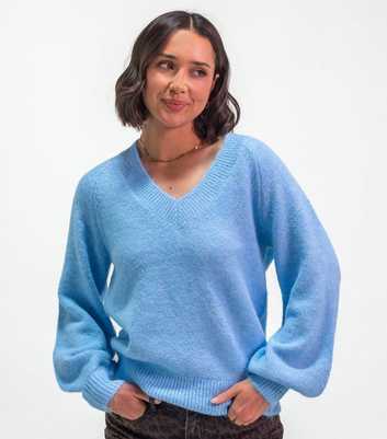 Sunshine Soul Light Blue V-Neck Jumper
