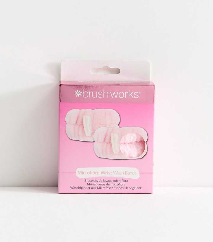 Brushworks Pack Of 2 Pink Wash Wristbands