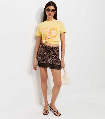 Light Yellow Cotton Côte d'Azur Relaxed Fit T-Shirt