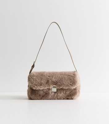 Mink Faux Fur Shoulder Bag