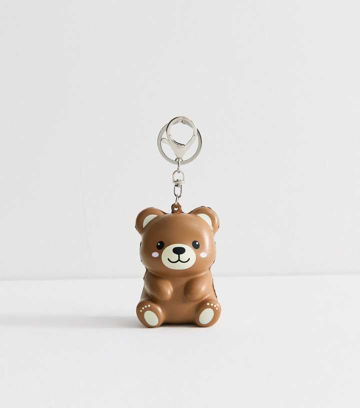 Brown Bear Foam Key Ring