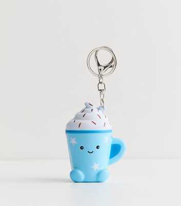 Blue Hot Chocolate Foam Stress Ball Keyring