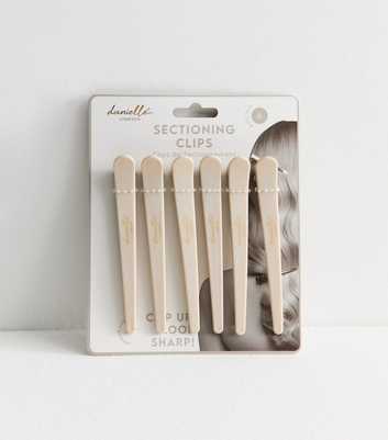 Danielle Creations Pack of 6 Brown Sectioning Clips