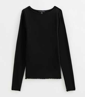 Tall Black Cotton Rich Long Sleeve Babylock T-Shirt
