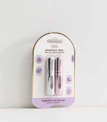 Danielle Creations Silver Travel Perfume Atomiser Duo