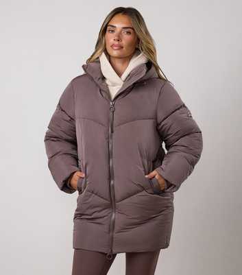 Gym King Dark Brown Puffer Coat