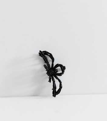 Black Metal Spider Hair Claw Clip