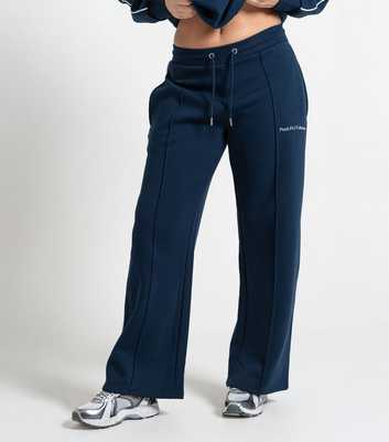 Peach:Fit Navy Side Trim Straight Leg Emilia Joggers