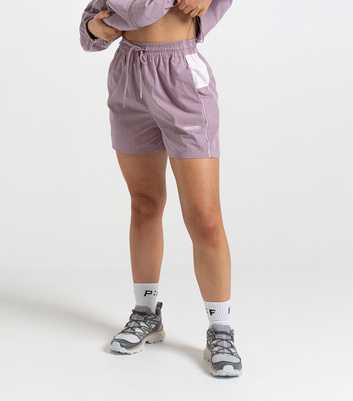 Peach:Fit Dusky Purple Drawstring Esme Shorts
