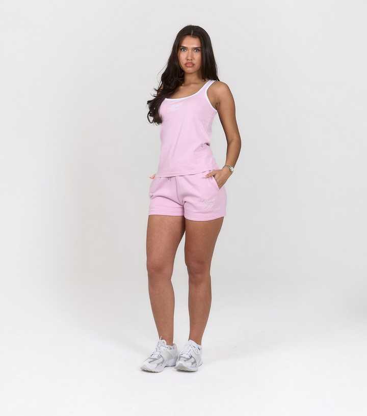 Peach:Fit Light Pink Lily Jogger Shorts
