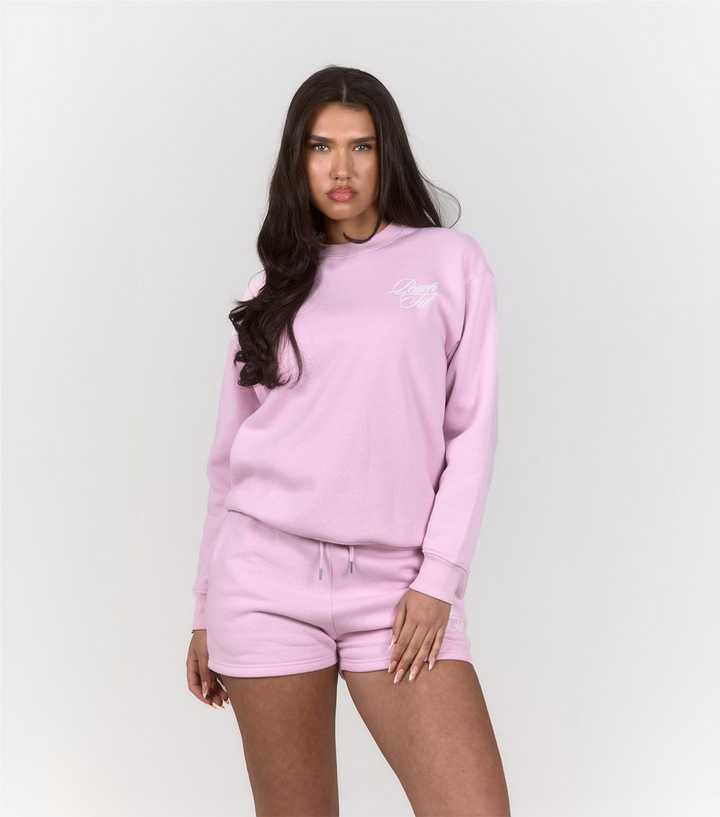 Peach:Fit Light Pink Lily Logo Sweatshirt
