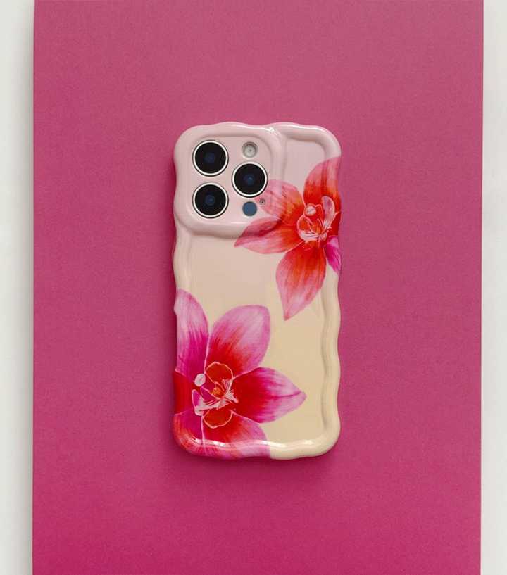 Coconut Lane Light Pink Sunset Flower Phone Case