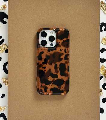Coconut Lane Dark Brown Leopard Phone Case