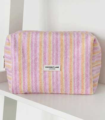 Coconut Lane Multicolour Striped Makeup Bag