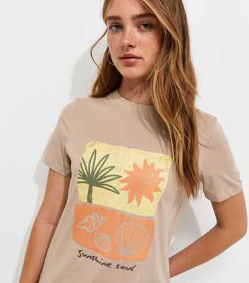 Mink Cotton Sunshine Soul Relaxed T-Shirt